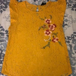 Mustard yellow summer top
